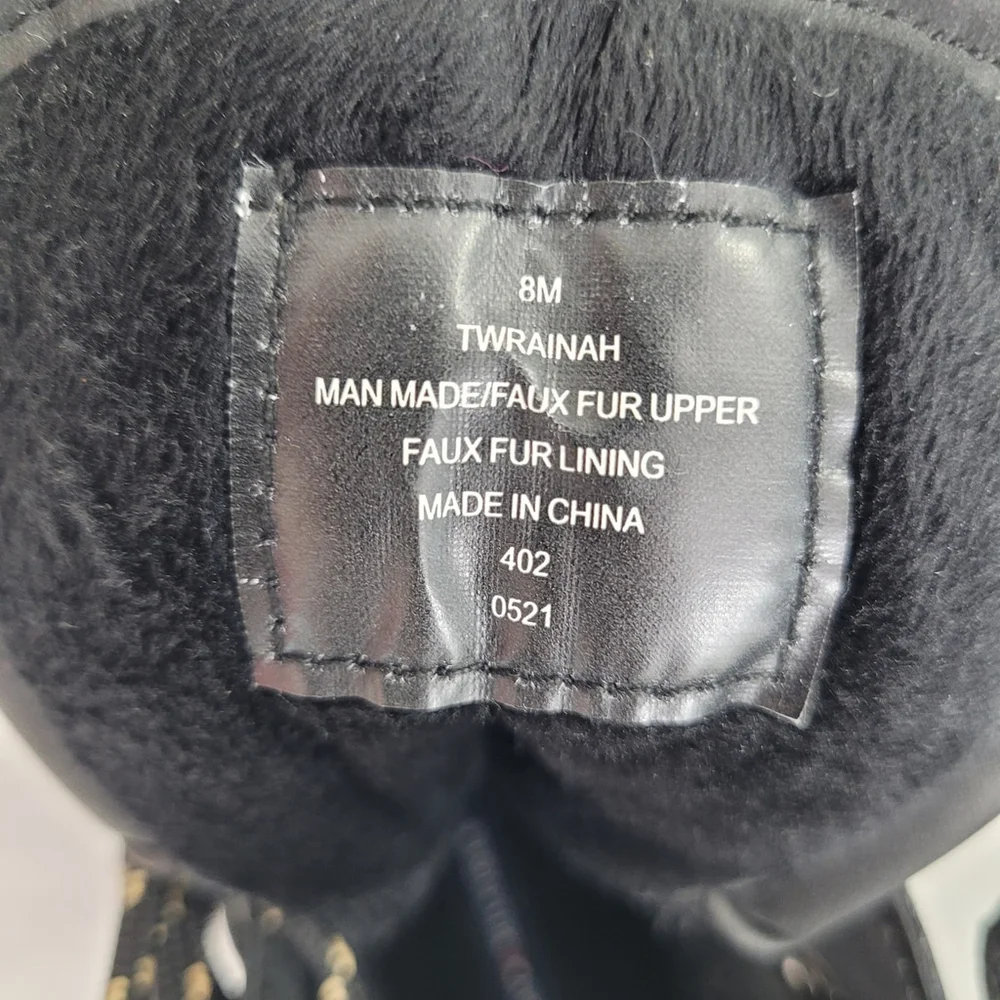 NWOT Tommy Hilfiger Rainah Duck Booties- Black- Size 8 M (Medium) -